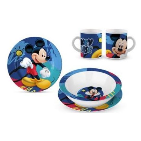 Mickey egér porcelán étkészlet