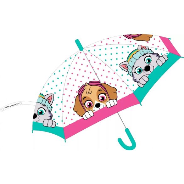 Mancs őrjárat gyerek félautomata átlátszó esernyő SkyEver