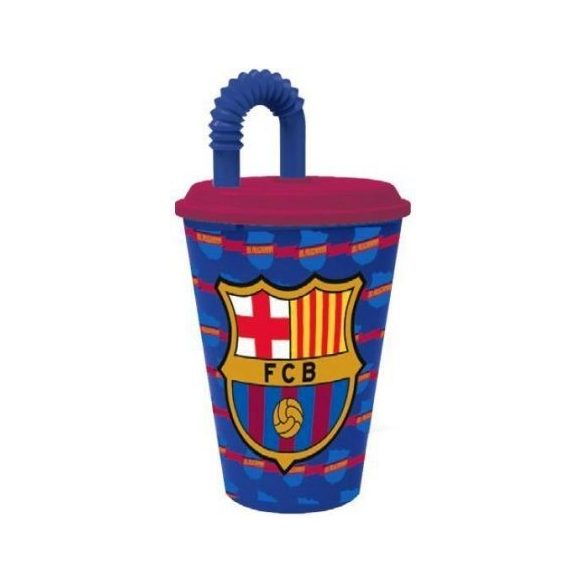 FCB Barcelona szívószálas pohár