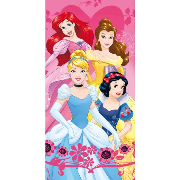 Disney Hercegnők pamut fürdőlepedő - strand törölköző