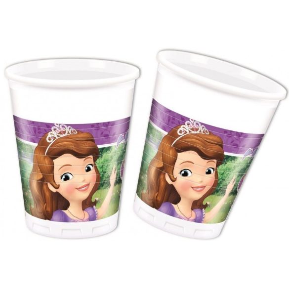 Disney Szófia hercegnő parti pohár (8 db-os)