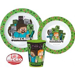 Minecraft mikrózható gyerek étkészlet