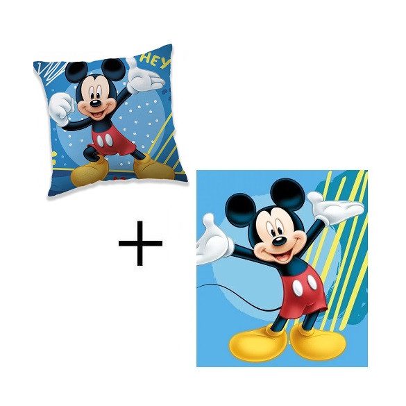 Mickey egér takaró, párna szett