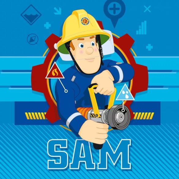 Sam a tűzoltó mágikus kéztörlő, arctörlő