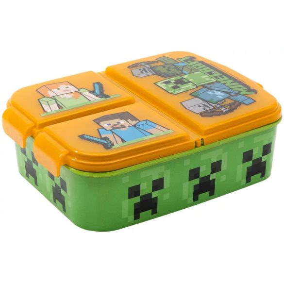 Minecraft szendvicsdoboz / több rekeszes uzsonnás doboz