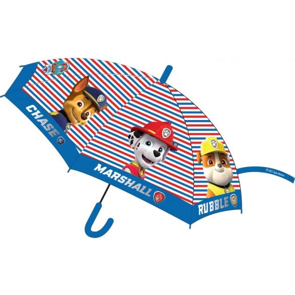 Mancs őrjárat gyerek félautomata esernyő csíkos