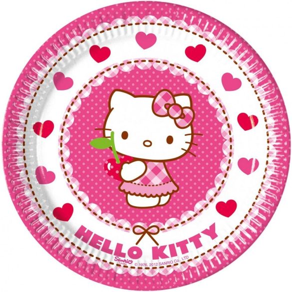 Hello Kitty papírtányér (8 db-os)