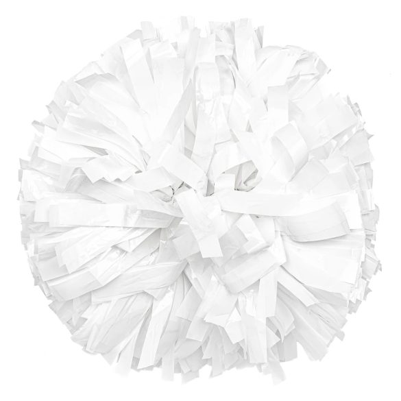 Pompom Metallic 4", fehér