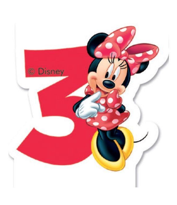 Disney Minnie számgyertya / tortagyertya Disney Minnie számgyertya / tortagyertya