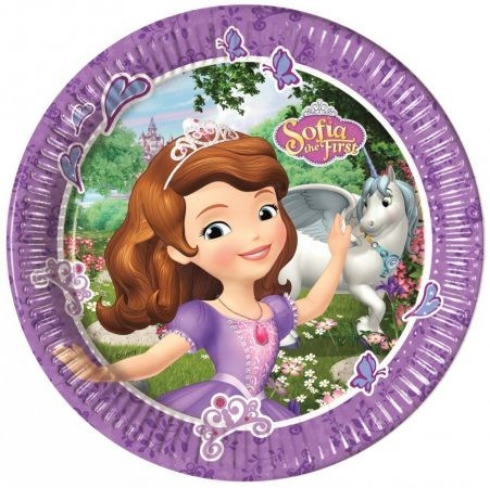 Disney Szófia hercegnő papírtányér (8 db-os) Disney Szófia hercegnő papírtányér (8 db-os)