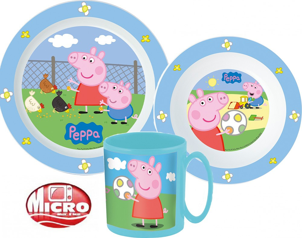 Peppa malac mikrózható étkészlet Peppa malac mikrózható étkészlet